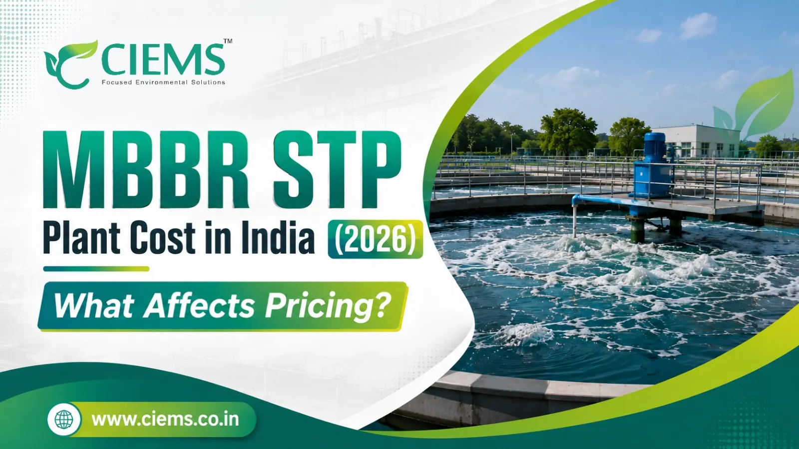 MBBR STP Plant Cost in India