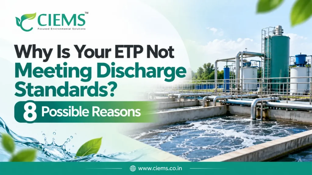 ETP not meeting discharge standards